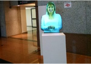 Recepcionista Virtual Retro Projeção