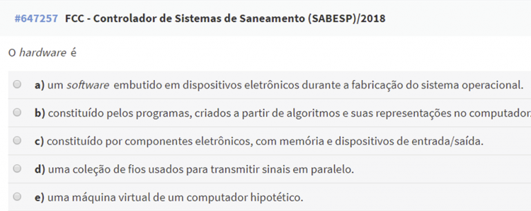 Hardware e Software • Universidade da Tecnologia